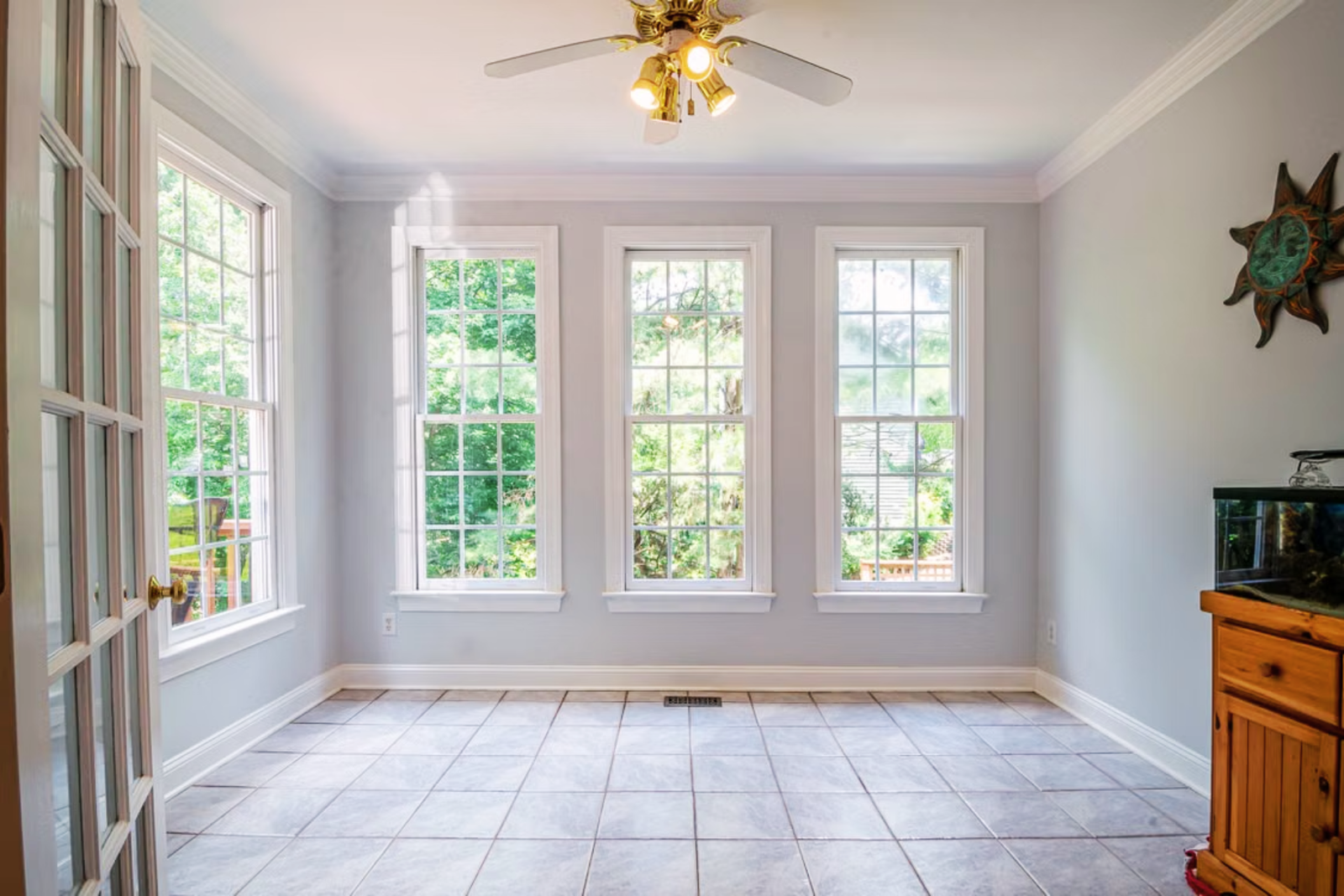 Westchester home exterior with newly installed impact windows
